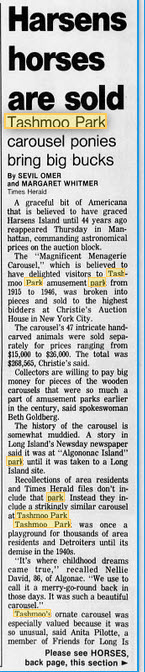 Tashmoo Park - Carousel Ponies Are Sold Oct 19 1990 (newer photo)
